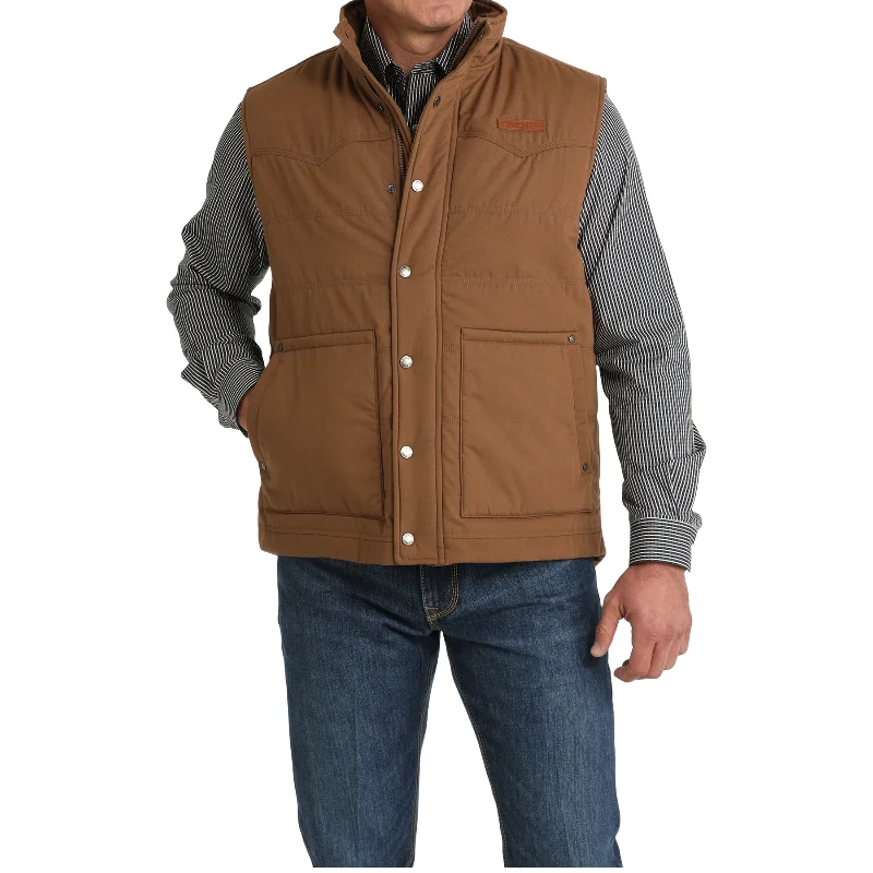 Cinch Mens Quilted Brown Vest MWV1902002