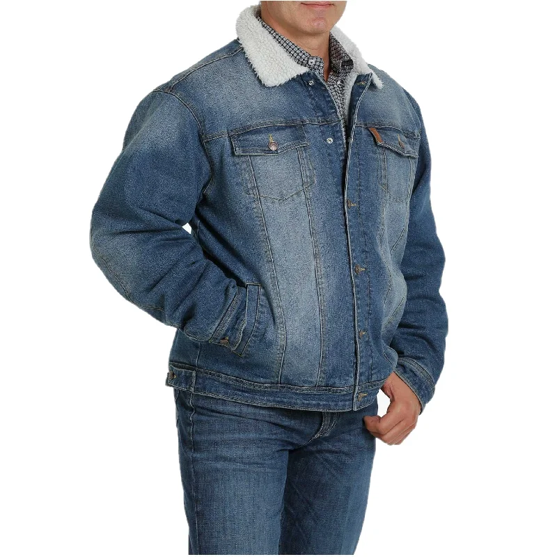 Cinch Men's Sherpa Lined Denim Jacket MWJ1549001