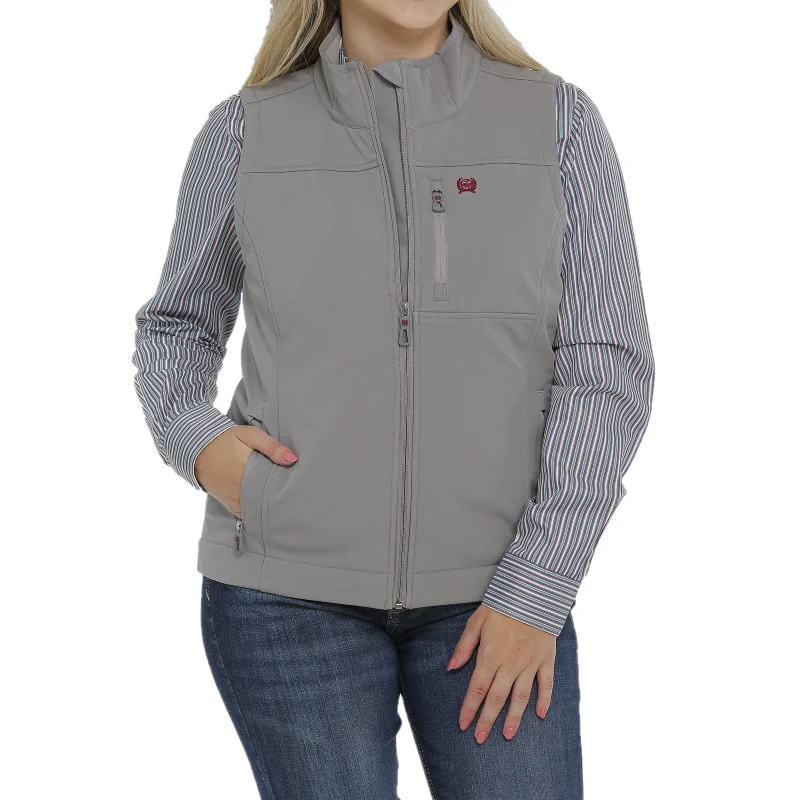 Cinch® Ladies Light Grey Bonded Vest MAV9882007