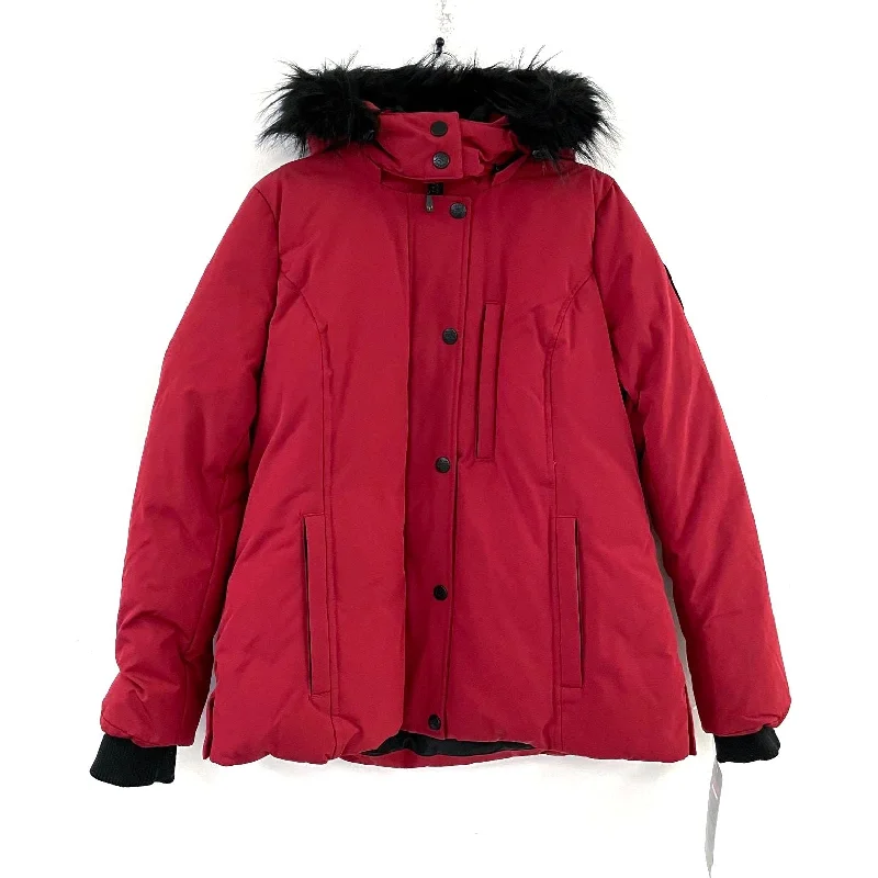 NWT Wmns ARCTIC EXPEDITION Red Down Filled Hooded Winter Parka Coat Jacket Sz S