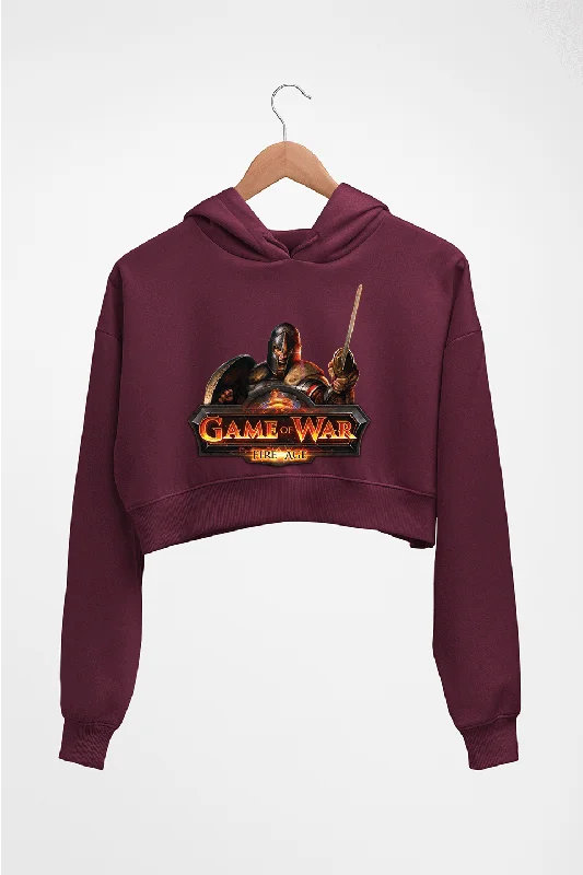 Game of War Crop HOODIE FOR WOMEN