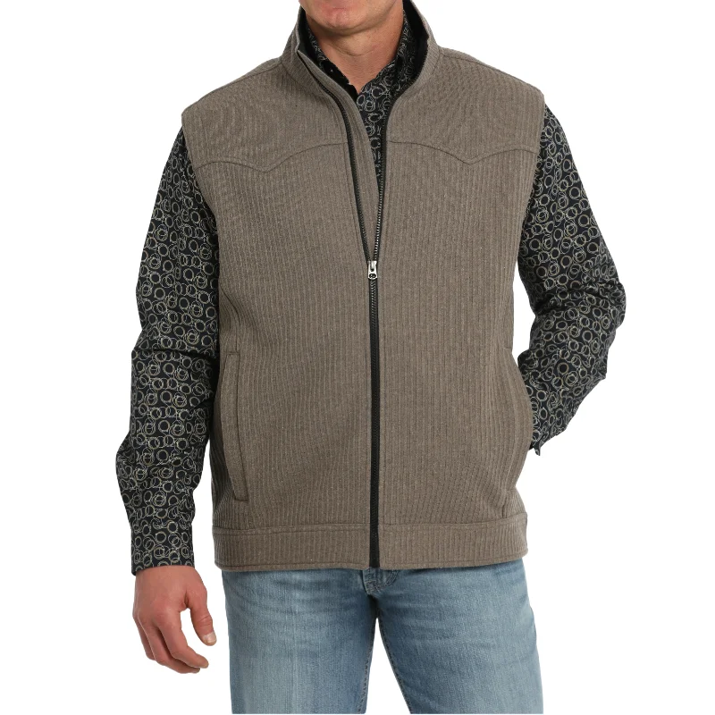 Cinch Mens Bonded Khaki Wooly Vest MWV190903X