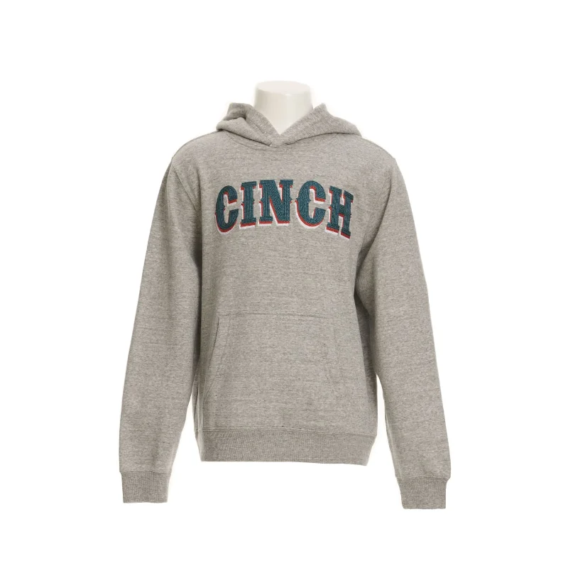 Cinch Youth Boy's Heather Grey Pullover Hoodie MWK7510006