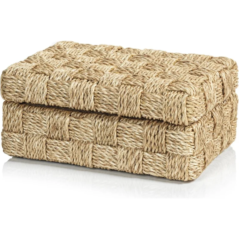 Taranto Natural Abaca Rope Decorative Box