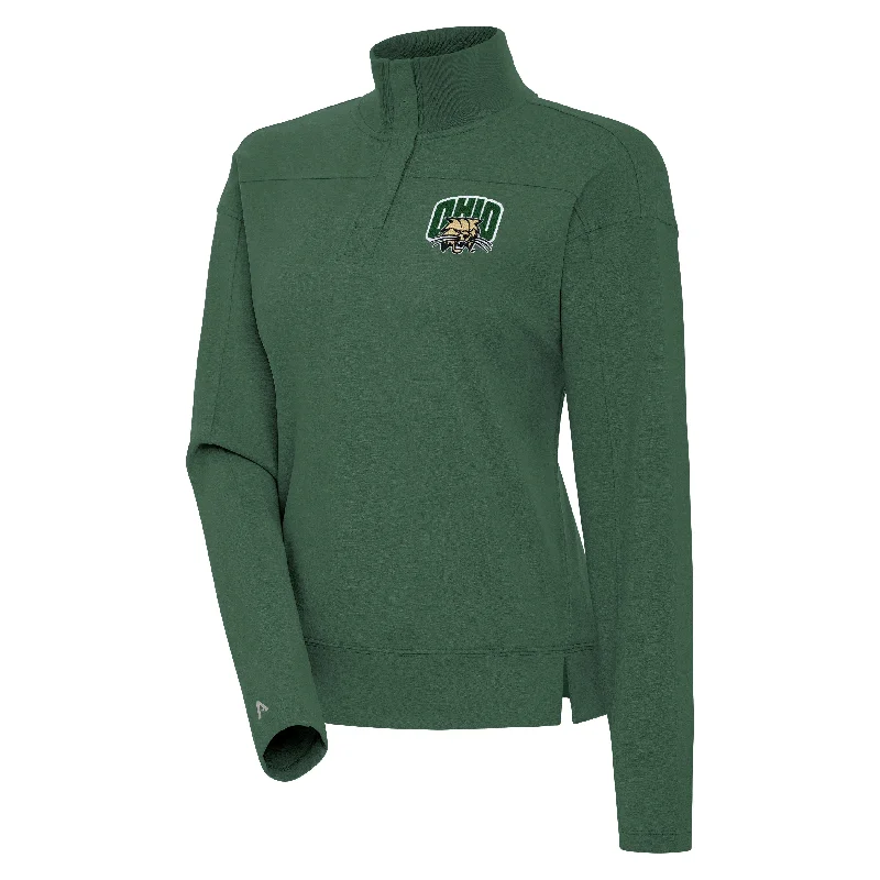 Ohio Women's Green Fleece Quarter-Zip