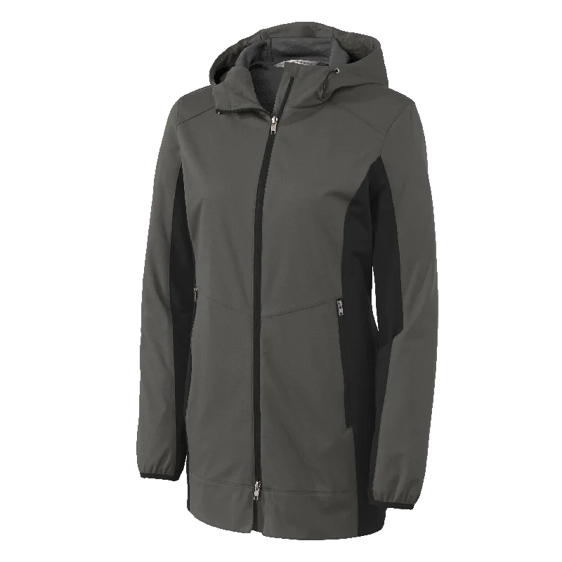 C1730W Ladies Active Hooded Soft Shell Jacket