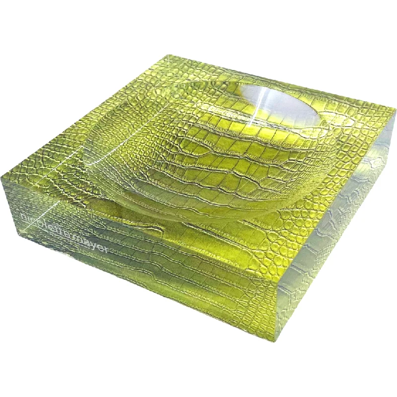 Crocodile Key Lime Acrylic Candy Bowl 6x6