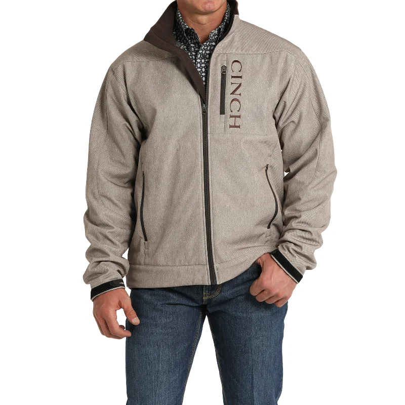 Cinch Men's Solid Bonded Logo Printed Stone Jacket MWJ1567010