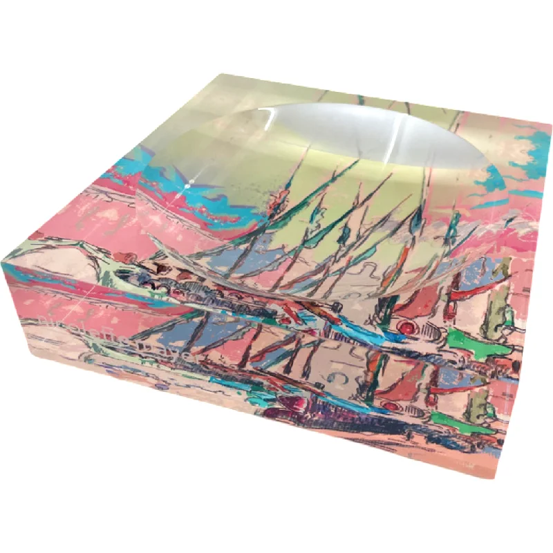 Saint Tropez Boats Spring Acrylic Candy Catchall Dish 6x6